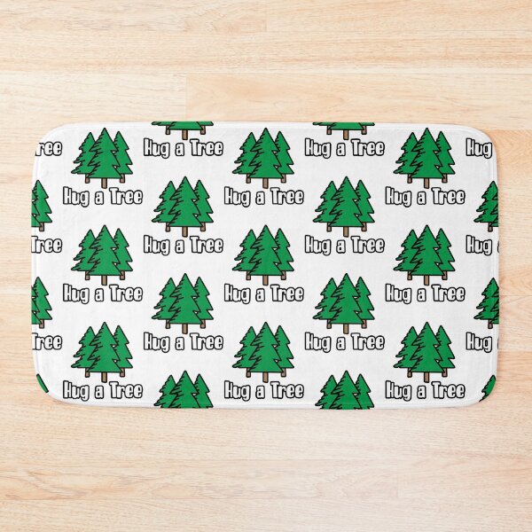 Item preview, "Hug a Tree" text with three green trees design designed and sold by Jrodi.