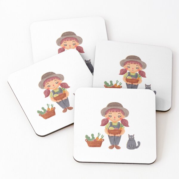 Item preview, Handdrawn little girl gardening designed and sold by tamongg14.