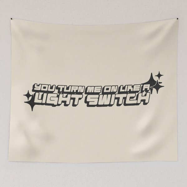 Item preview, You Turn Me On Like A Light Switch Y2k Style Black designed and sold by itisjakob.