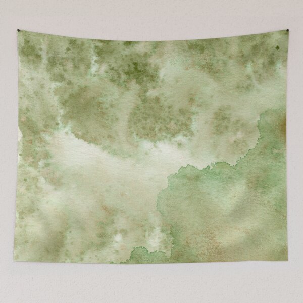 Item preview, Tie Dye Acuarela Abstracta Verde Oliva designed and sold by PrettyLittlePic.