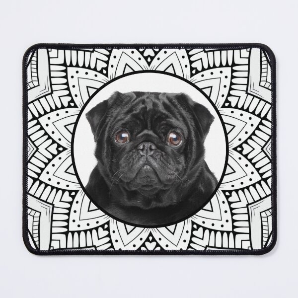 Item preview, Black And White Pug designed and sold by momofdoggos.