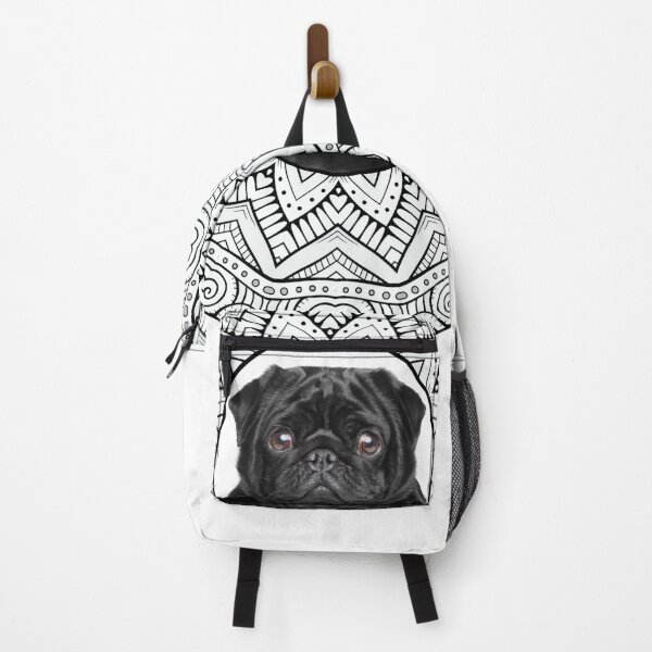 Item preview, Black And White Pug designed and sold by momofdoggos.