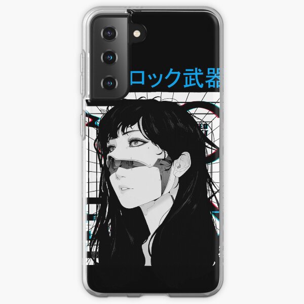 Aperçu de l'œuvre Cyberpunk Cyborg Girl Vaporwave Style urbain créée et vendue par OWLvision33.