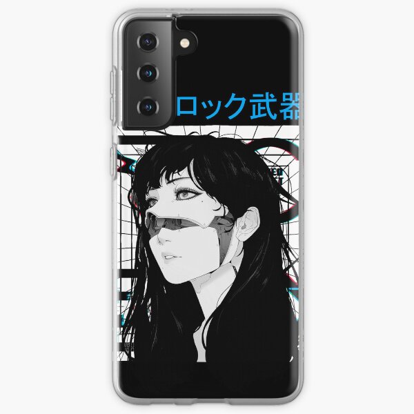 Item preview, Cyberpunk Cyborg Girl Vaporwave Urban Style designed and sold by OWLvision33.