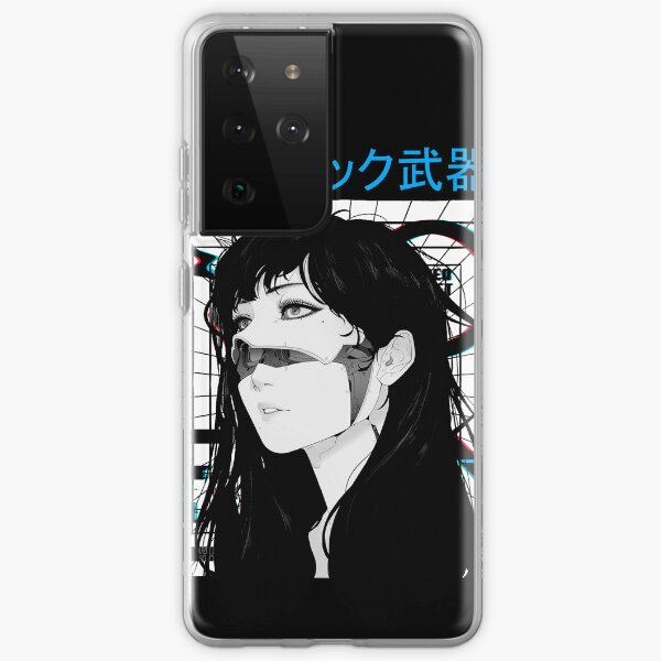 Aperçu de l'œuvre Cyberpunk Cyborg Girl Vaporwave Style urbain créée et vendue par OWLvision33.