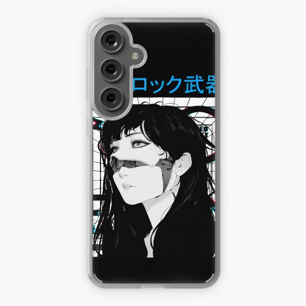 Aperçu de l'œuvre Cyberpunk Cyborg Girl Vaporwave Style urbain créée et vendue par OWLvision33.