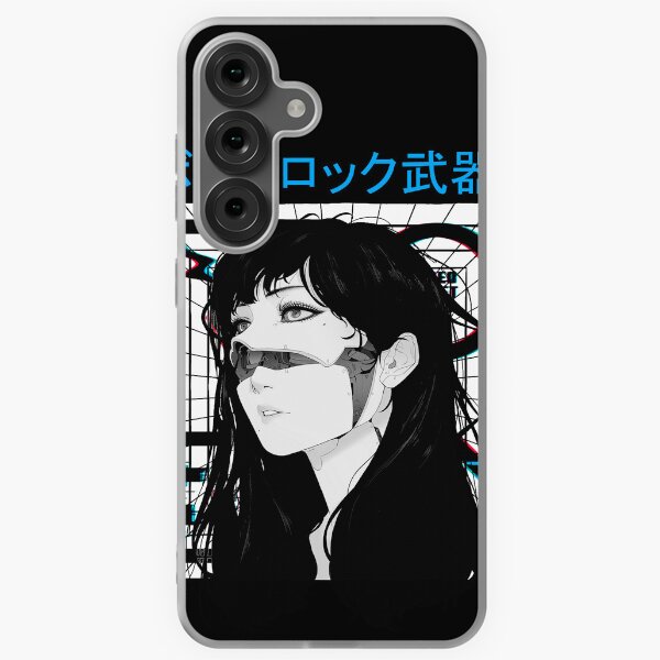 Vista previa del artículo con la obra «Cyberpunk Cyborg Girl Vaporwave Urban Style », diseñado y vendido por OWLvision33.