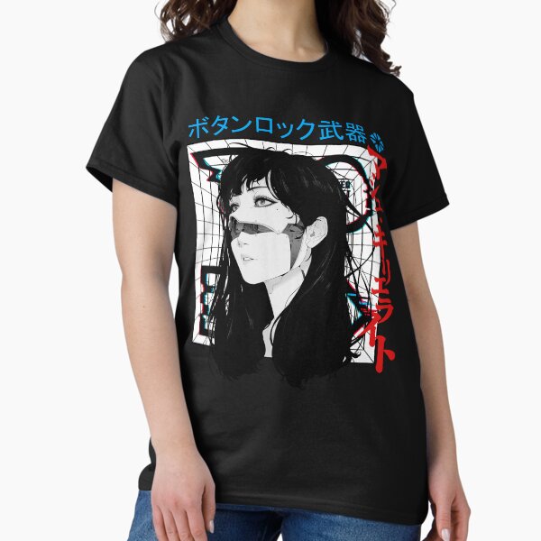 Item preview, Cyberpunk Cyborg Girl Vaporwave Urban Style designed and sold by OWLvision33.