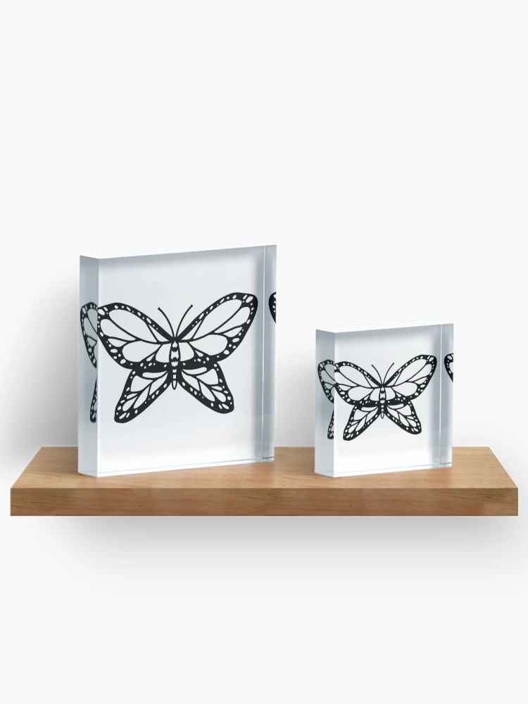 Thumbnail 3 of 5, Acrylic Block, Butterfly designed and sold by Reeseworks.