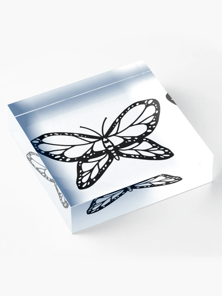 Thumbnail 4 of 5, Acrylic Block, Butterfly designed and sold by Reeseworks.