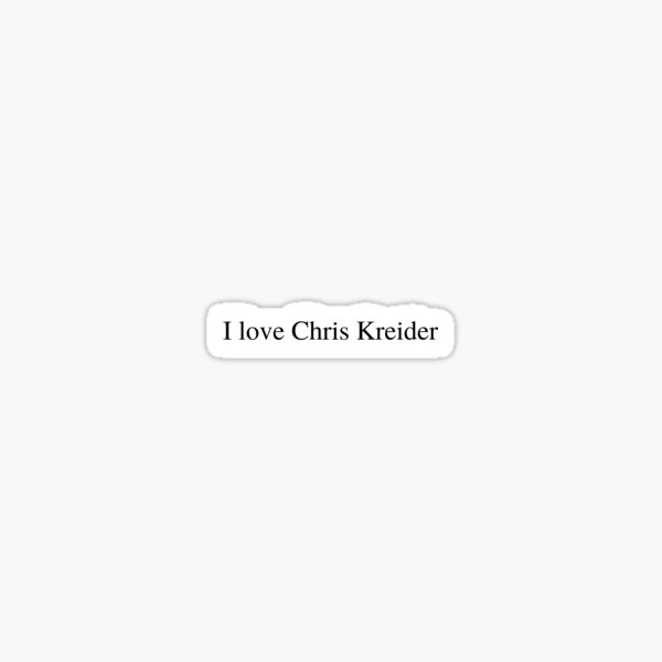 Vista previa del artículo con la obra «me encanta chris kreider», diseñado y vendido por delborg.