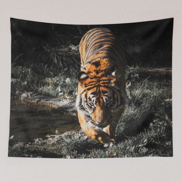 Item preview, Bengal Tiger On The Hunt designed and sold by AnimalLover4eva.