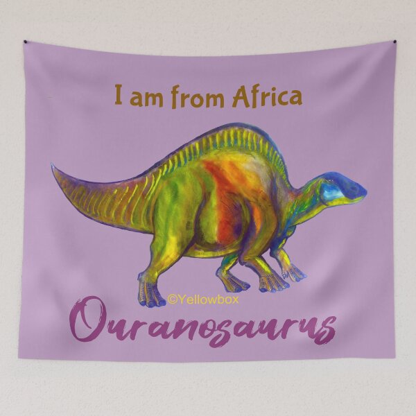 Item preview, Ouranosaurus I am from Africa - Yellowbox ink painting designed and sold by twyellowbox.