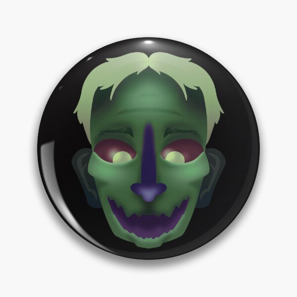 Item preview, Green scary face designed and sold by kukulgraphics.