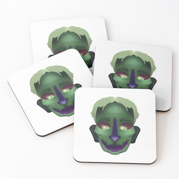 Item preview, Green scary face designed and sold by kukulgraphics.