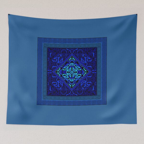 Item preview, The oriental Blue Digital Arabesque designed and sold by arabesqueart.
