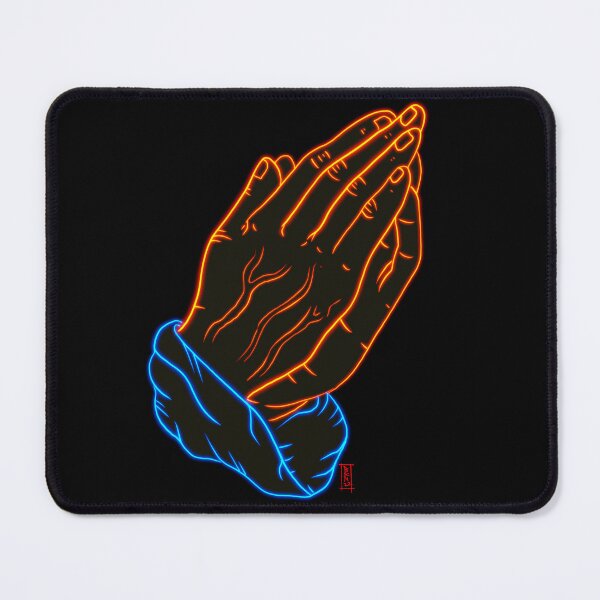 Item preview, Neon praying hands designed and sold by Chillateez.