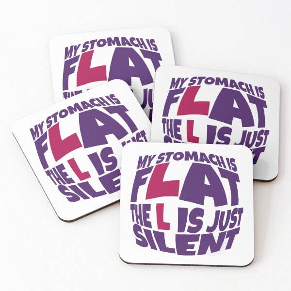 Item preview, My Stomach Is Flat The L is Just Silent Funny Quote designed and sold by hanyj732.
