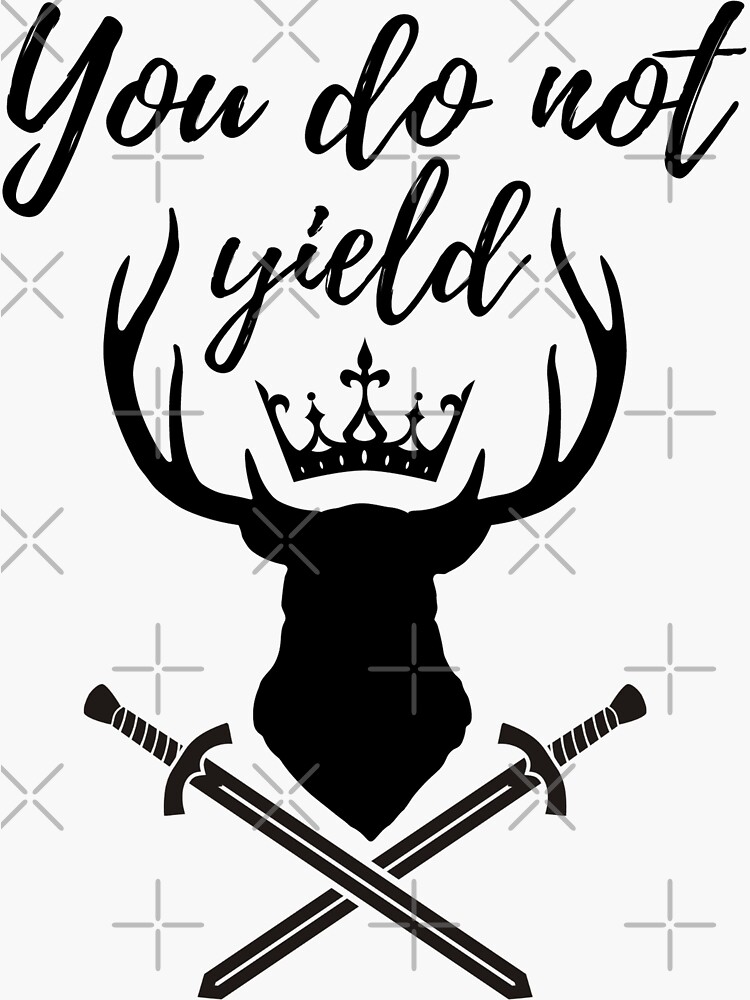 "You Do Not Yield" Sticker for Sale by NerdyRunner Redbubble