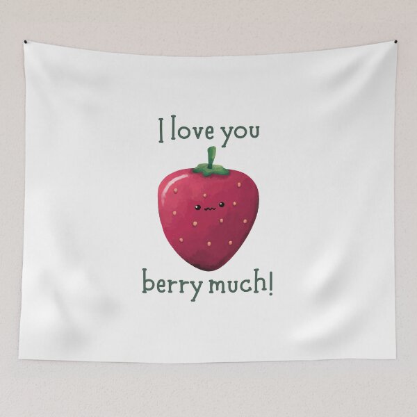 Item preview, I love you berry much!, strawberry lovers, funny  designed and sold by marwan elsaeed.