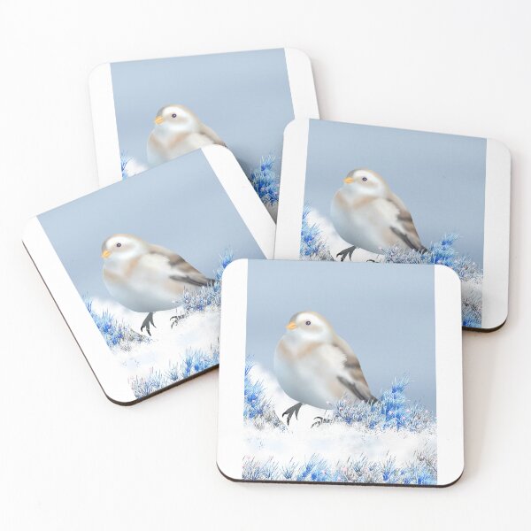 Item preview, Cool Cute Snow Bunting- Wild Life Winter Birds designed and sold by Midnightviera.