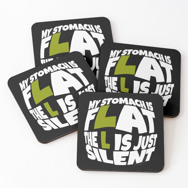 Item preview, My Stomach Is Flat The L is Just Silent Funny Quote designed and sold by hanyj732.