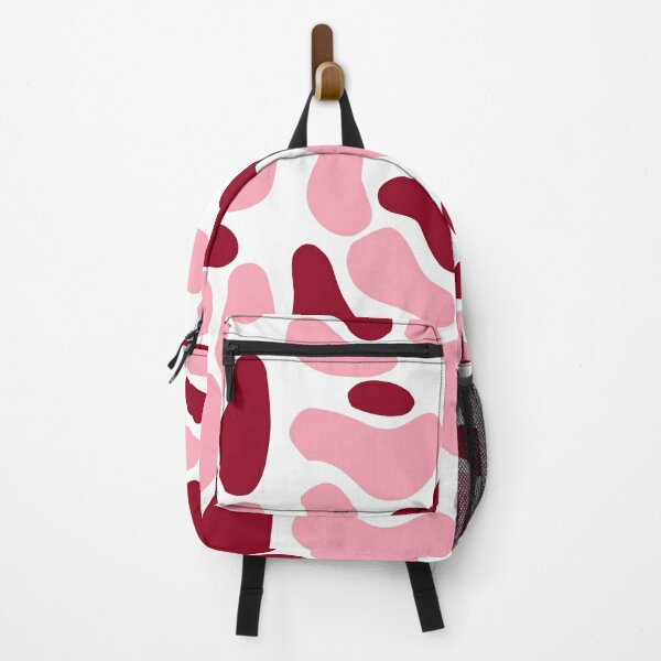 Pink Cow Print Backpack by Simple Decor