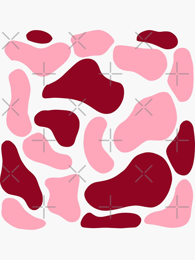 "pink cow print" Sticker for Sale by cosmogyralxo Redbubble