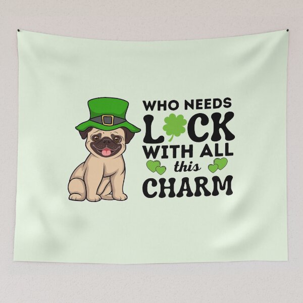 Item preview, St. Paddys Day Pug | Leprechaun Pug | I Love My Pug designed and sold by Spiritualish.