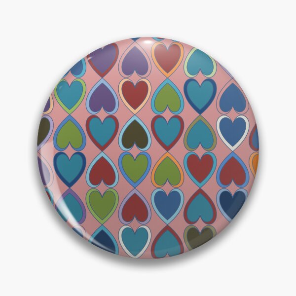 Item preview, April Double Hearts on Pink designed and sold by ColoursOfFrance.
