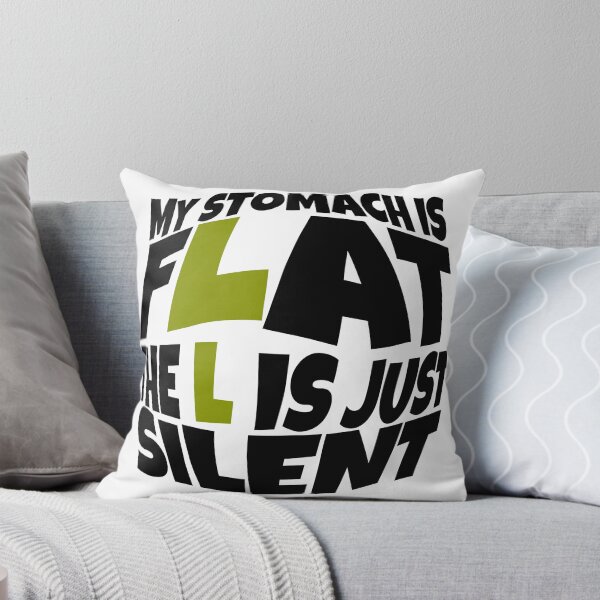 Item preview, My Stomach Is Flat The L Is Just Silent Funny Quote designed and sold by hanyj732.
