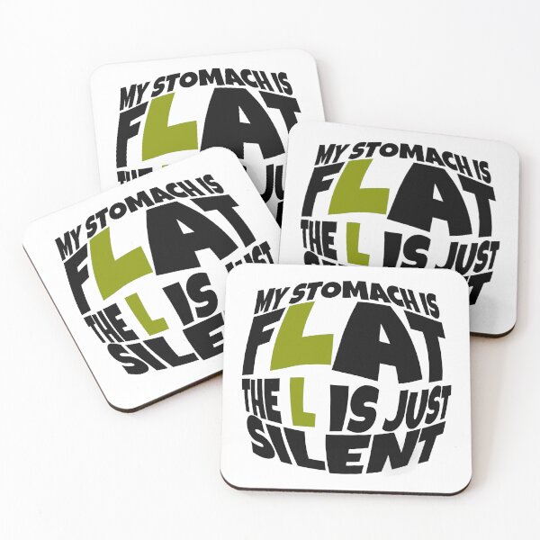 Item preview, My Stomach Is Flat The L Is Just Silent Funny Quote designed and sold by hanyj732.
