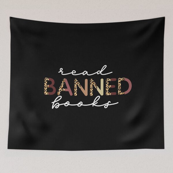 Item preview, Read Banned Books - Leopard Printed Lettering designed and sold by erinbookdragon.
