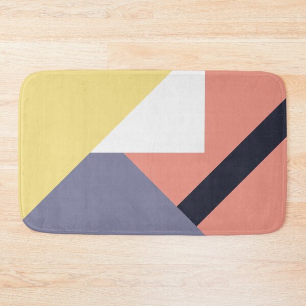 Item preview, Abstract Geometric Lines and Triangles Red Yellow Purple  designed and sold by Creations-By-Em.