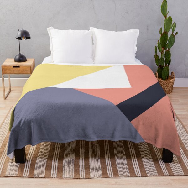 Item preview, Abstract Geometric Lines and Triangles Red Yellow Purple  designed and sold by Creations-By-Em.