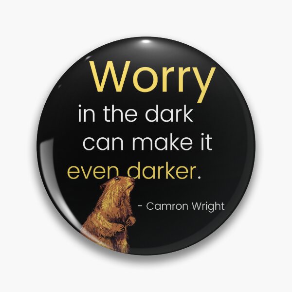 Item preview, Worry in the dark can make it even darker #WorriedWoodchuck designed and sold by Primal Frog.