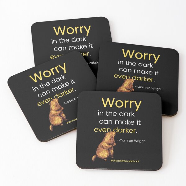 Item preview, Worry in the dark can make it even darker #WorriedWoodchuck designed and sold by Primal Frog.