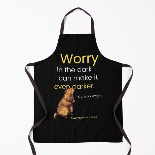 Item preview, Worry in the dark can make it even darker #WorriedWoodchuck designed and sold by Primal Frog.