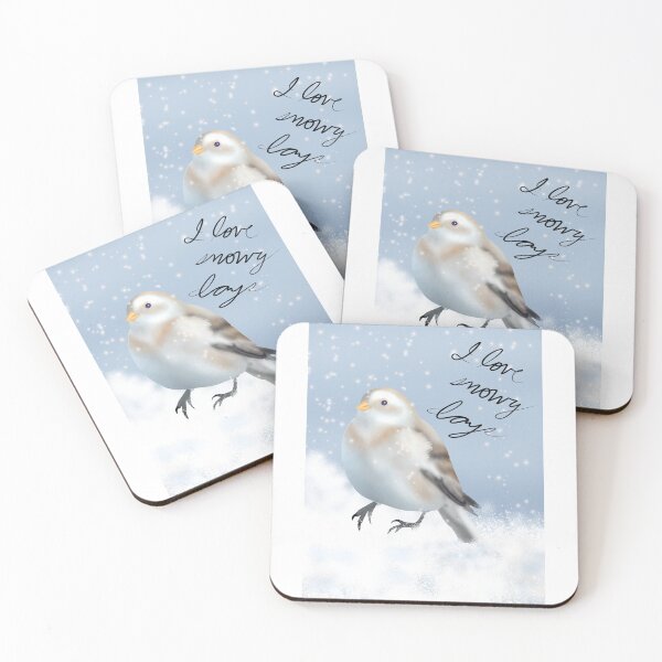 Item preview, Lovely I love snowy days- Wild Life Winter Birds designed and sold by Midnightviera.