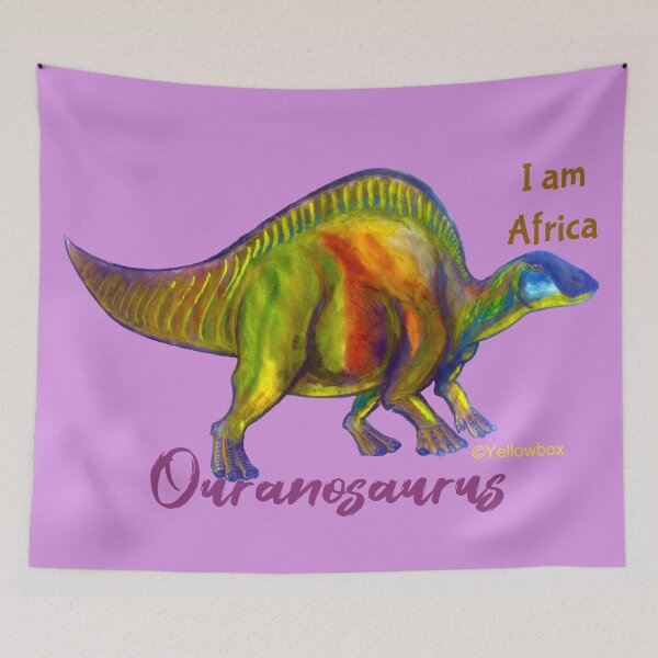 Item preview, I am Africa Ouranosaurus - Yellowbox ink painting designed and sold by twyellowbox.
