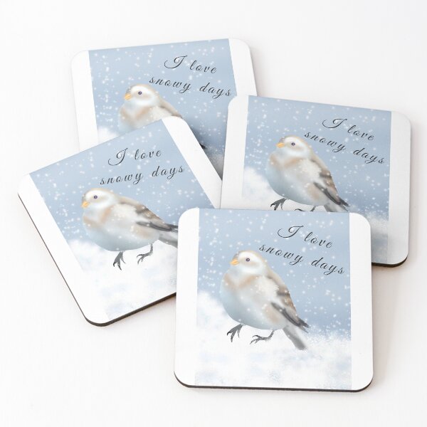 Item preview, I love snowy days adorable- Wild Life Winter Birds designed and sold by Midnightviera.