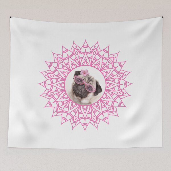 Item preview, Tan Pug Mandala designed and sold by momofdoggos.