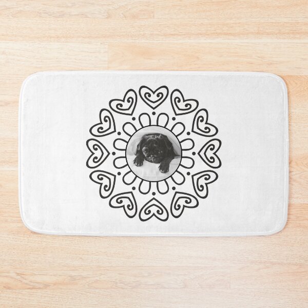 Item preview, Black And White Pug designed and sold by momofdoggos.