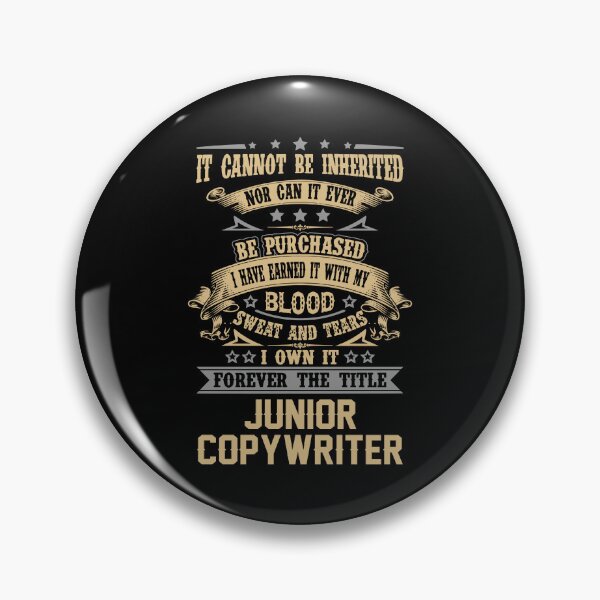 Item preview, Junior Copywriter T Shirt - Forever The Title Job Gift Item Tee designed and sold by celiagomez456.