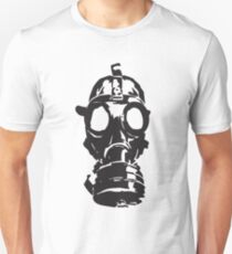 Classic Gas Mask Stencil Unisex T-Shirt
