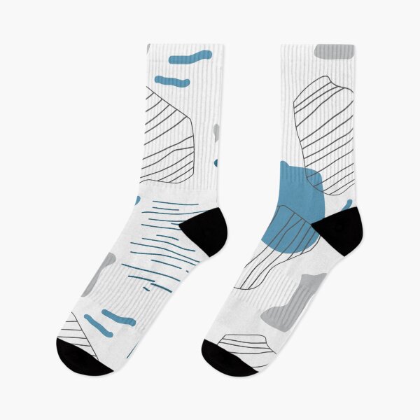 Item preview, Abstract blue line and shape pattern designed and sold by Nesdigiart.