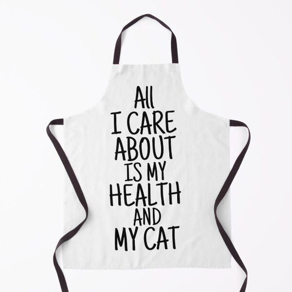Item preview, i care about my health and my cat great gift for healthy people designed and sold by salahnewdesign.