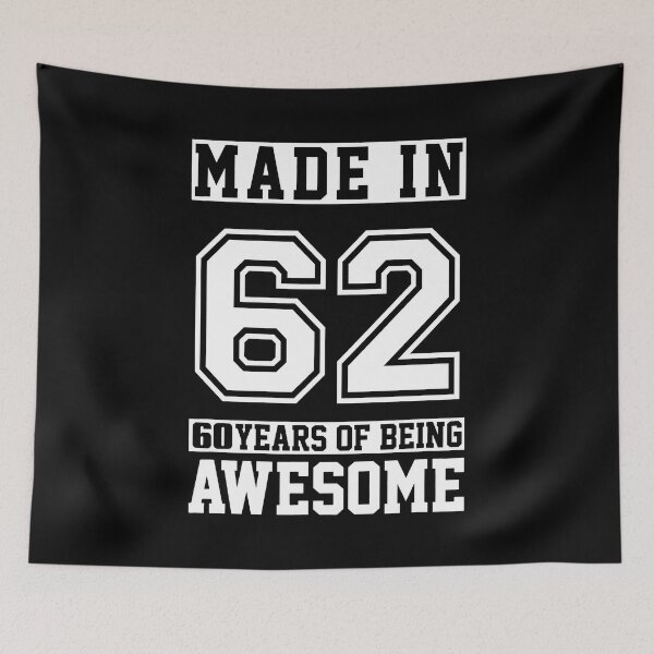 Item preview, 60 Year Old Awesome Since 1962 60th Birthday Gifts Men designed and sold by R&BApparel.