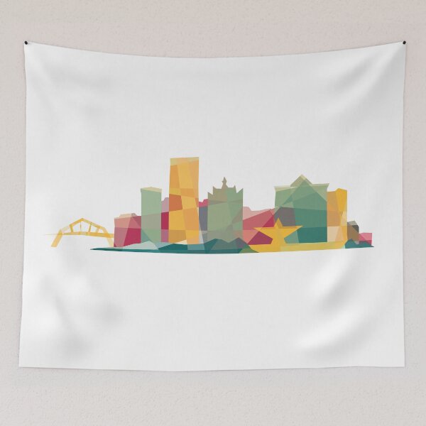 Artikelvorschau, Milwaukee Skyline mit MKE geometrischen Formen entworfen und verkauft von abowersock.