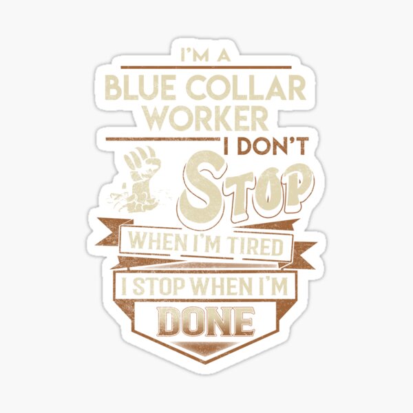 Blue Collar Firefighting Stickers